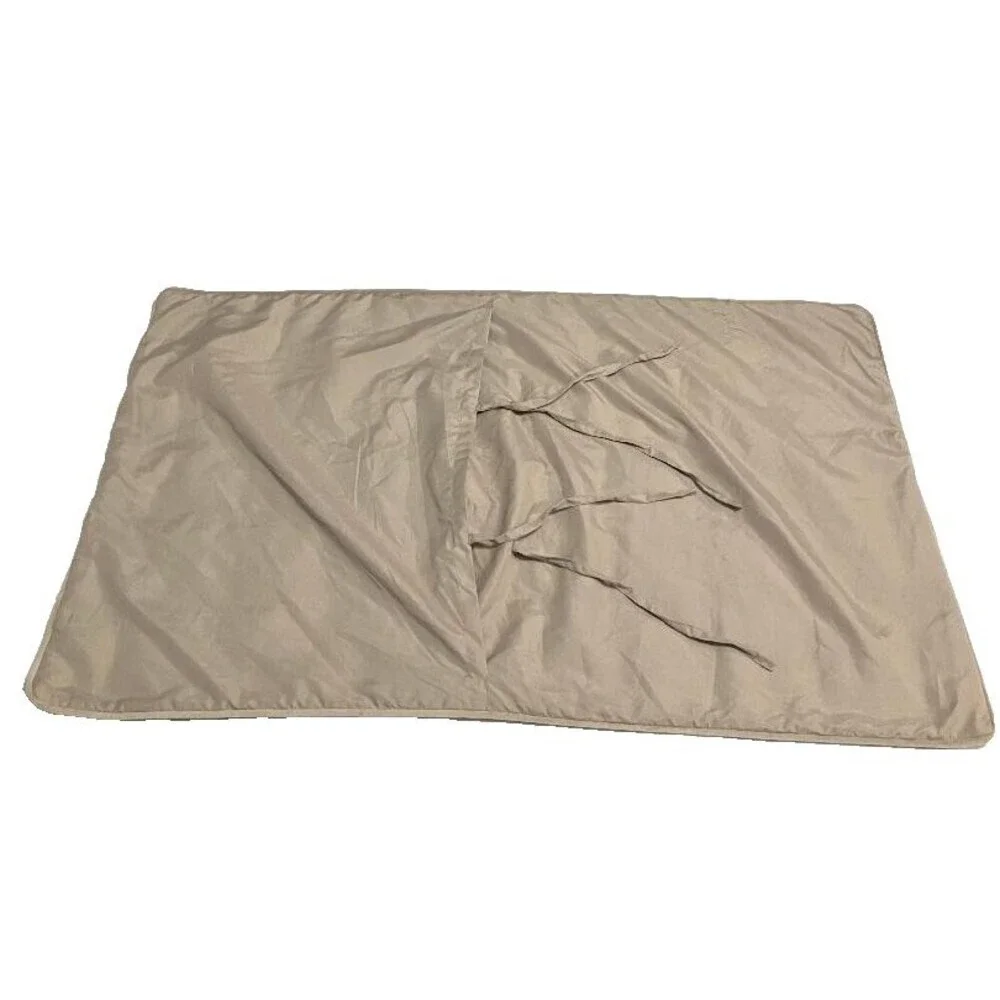 Brooks‎ Brothers Single Pillowcase Pillow Cover Beige Square Theme 21x37
